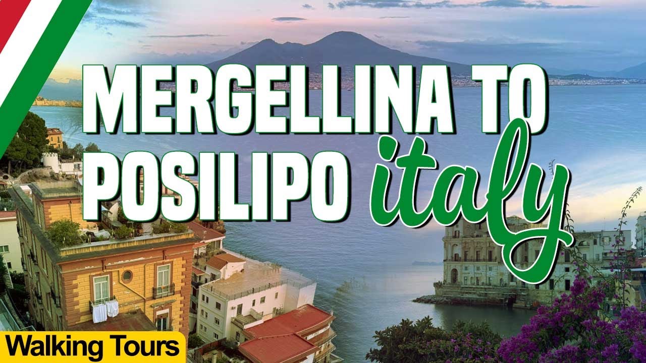 Naples Walking Tour 4K Mergellina → Posillipo  Stunning Seaside Views