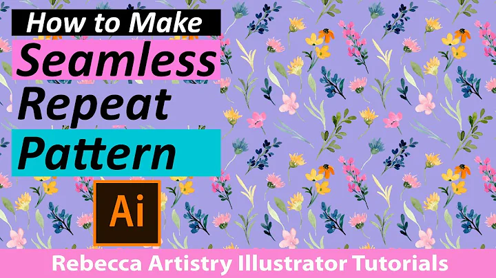 Create a Repeat Pattern Adobe Illustrator/ PERFECT repeating pattern/ No White Lines!