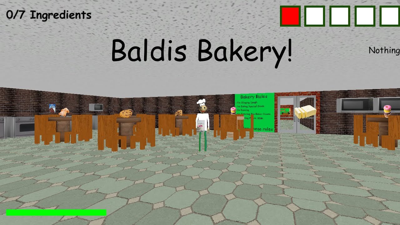 Baldi's Bakery Of Baked Goods! (Baldis Basics Mod) - YouTube