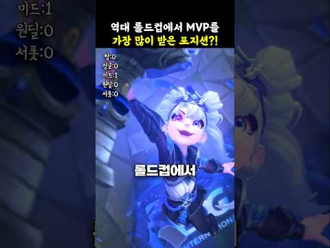 🔥역대 롤드컵에서 가장 많은 MVP를 받은 <strong>포지션</strong>?!🔥