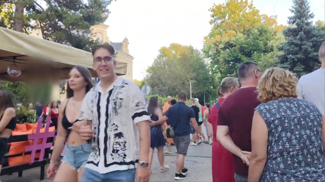 Siófok Petőfi Stétány a KRÚBI Plázs 2025.07.05. koncert előtt #balaton