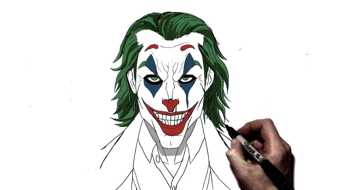 How To Draw The Joker Really Easy Drawing Tutorial | eduaspirant.com