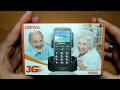 UNIWA V808G Strong Torch Push-Button Loud Cellphone Big SOS 3G English
Russian Keyboard 10 Days Standby 3G WCDMA Senior Mobile