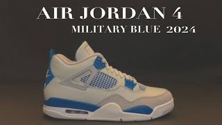 Air Jordan 4 Military Blue 2024(On Feet)