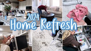 NEW YEAR RESET 2024 / MESSY HOUSE CLEAN WITH ME 2024 / NEW YEARS CLEANING MOTIVATION / 2024 GOALS