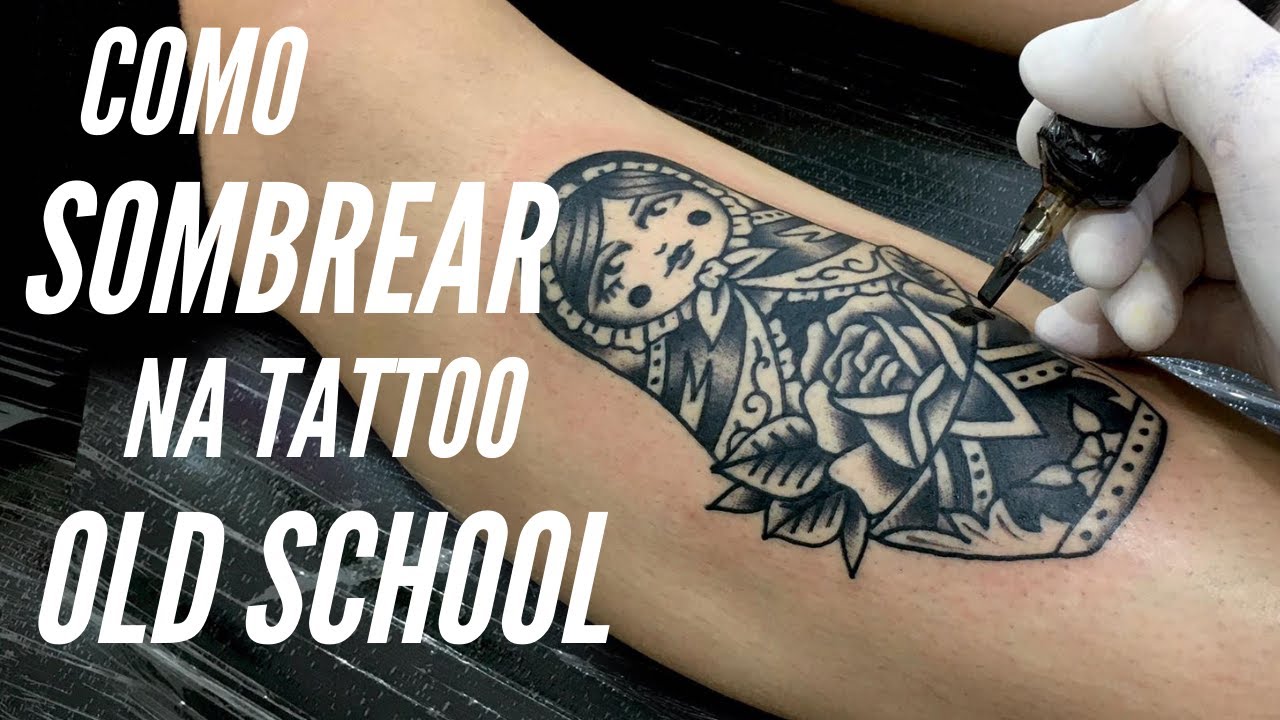 Forma correta de sombrear na Tattoo Old School