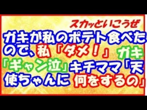 【キチママ】スカッとする話 ガキが私のポテト食べたので、私「ダメ！」ガキ「ギャン泣」キチママ「天使ちゃんに何をするの！」→そこで私は・・・　（スカッといこうぜ）