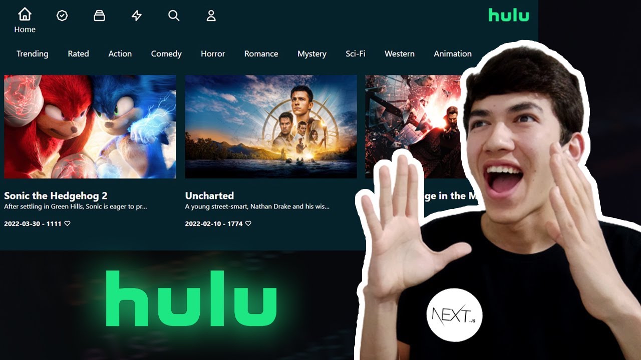 Hulu clone — Next.js, TMDB API, SSR