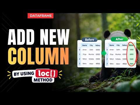 How to Add a New Column to Pandas DataFrame Using loc[] | Python Tutorial 🔥