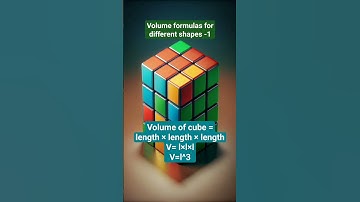 #Volume formulas for different shapes -1 #Physics #Maths #Education
