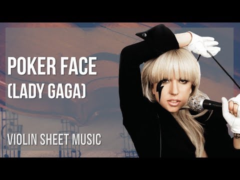 poker face violin sheet music