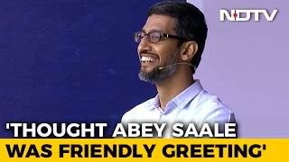 Thought 'Abey Saale' Was Friendly Greeting, Says Sundar Pichai At IIT