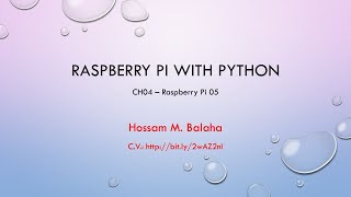 HMB | IoT | CH04 | Raspberry Pi with Python 05