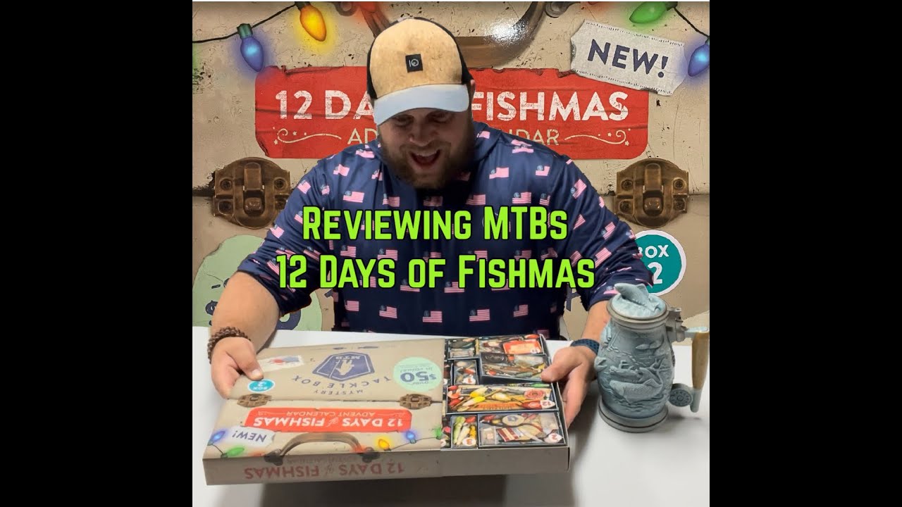 Reviewing the 2023 12 Days of Fishing Advent Calendar Box from Mystery  Tackle Box 