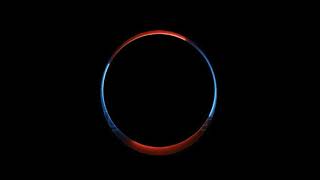 Black Screen Light Circle Audio Spectrum Effects