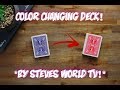 The Deck CHANGES COLOR! Easy Card Trick Performance And Tutorial! Ft. Steves World TV!