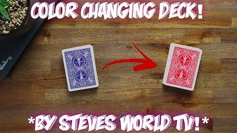 The Deck CHANGES COLOR! Easy Card Trick Performance And Tutorial! Ft. Steves World TV!