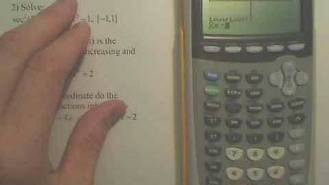 Definite Integration on Calculator