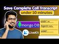 How to Store AI Call Transcripts in MongoDB | AI Telecalling Full Tutorial (With Demo)