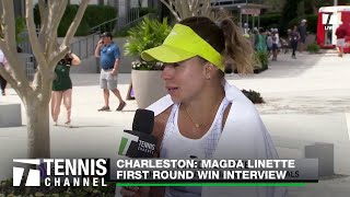 Magda Linette Earns A Win And Opens Up About The Mental Side Of Tennis | Charleston 1st Round