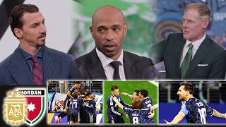 Jordan vs Argentina 1-3 Henry & Zlatan Praises Messi Free Kick Goal ⚽ | Lionel Messi on fire 🔥