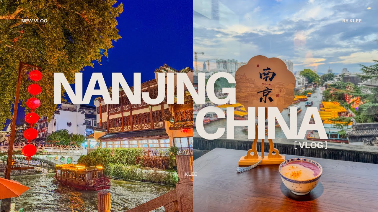 12 hours in Nanjing, China 🇨🇳 (Qinhuai River秦淮河, Confucius Temple夫子廟, Museum博物館, Jiangsu cuisine江蘇菜)