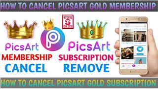 How To Remove Subscription On Picsart | How To Cancel Picsart Gold Subscription