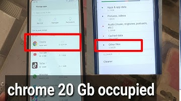 How to delete other files in Xiaomi  redmi mobiles , storage problem,  chrome 20 Gb storage occupied