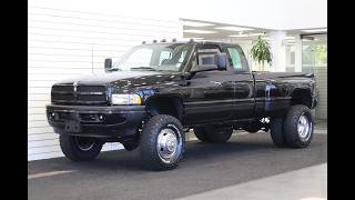 #15682 1996 DODGE RAM 3500 DUALLY SLT LARAMIE 4X4 CUMMINS 5.9L 12-VALVE 100% RUST FREE NEW BFG KO3