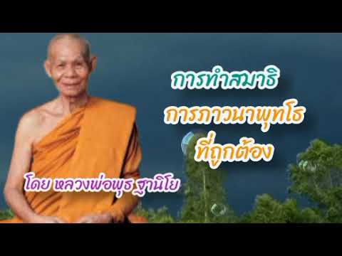 การทำสมาธิ การภาวนาพุทโธ ที่ถูกต้องโดย หลวงพ่อพุธ ฐานิโย