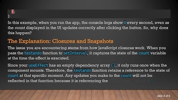 Understanding React State Management: Why setInterval Inside useEffect Can Cause Issues