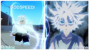 [AUT] Comparing Killua in AUT vs ANIME (Roblox)