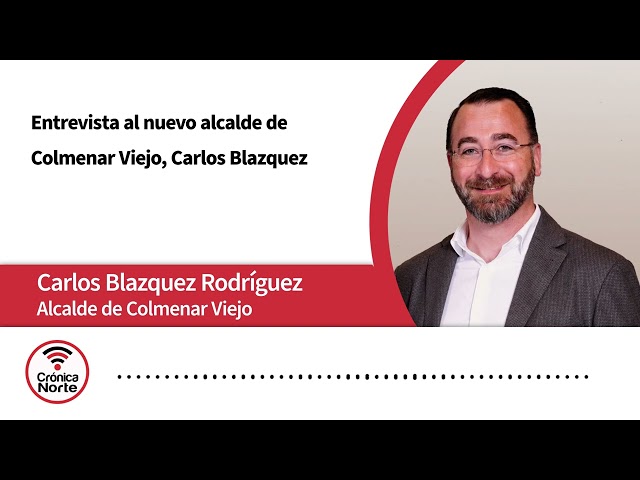 Breve entrevista al alcalde de Colmenar Viejo, Carlos Blazquez en sus primeros días de gobierno.