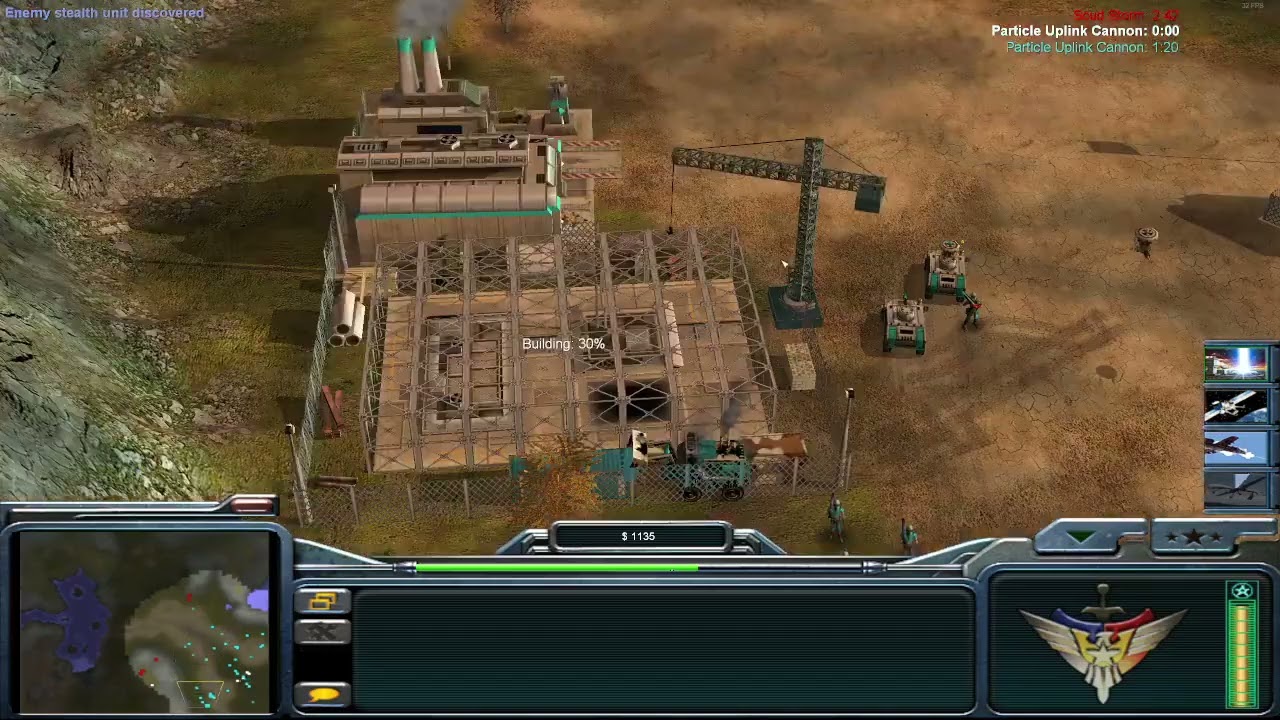 Super Weapon General  vs Stealth General Kassad | Stage 5 | Challenge Mode (Hard) | C&C Zero Hour