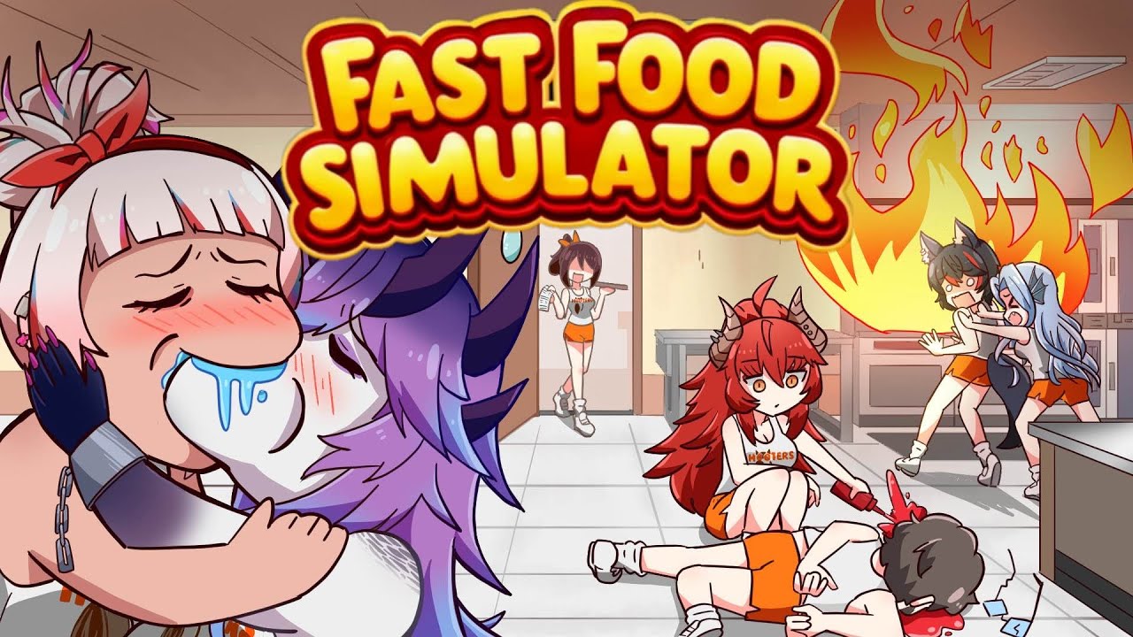 VTUBERS GET A REAL JOB | Fast Food Simulator