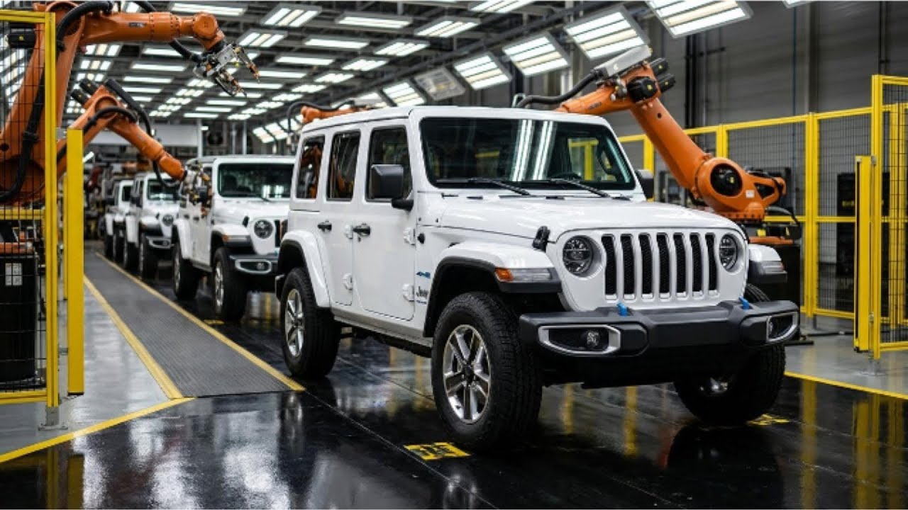How It's Made: JEEP WRANGLER 4XE - Full Factory Assembly Line Process