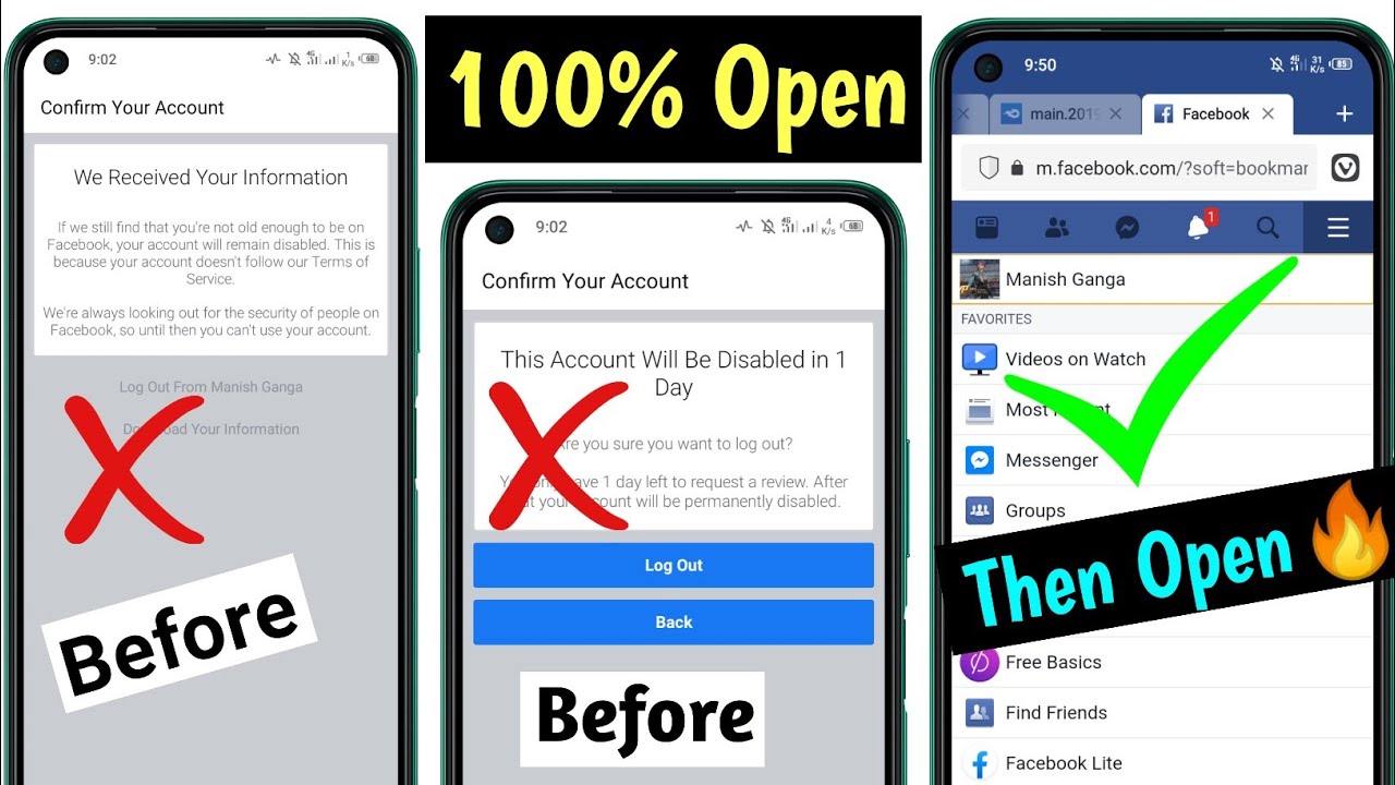 We received your information || This account will be disabled in 1 day || 100% Working account open