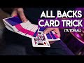 Learn The Visual 'ALL BACKS' Card Trick!! (Magic Tutorial Explained)