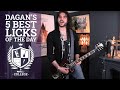 Dagans 5 best guitar licks of the day  best of lockdown live  5 essential guitar licks