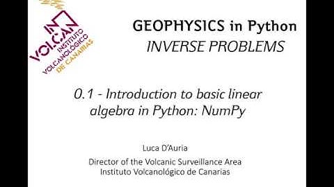 Introducción al álgebra lineal en Python: NumPy