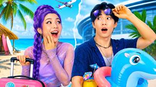 ✈️ Rumi & Jinu’s CRAZY Travel Hacks! 😱 Genius Tricks You Need to Try!