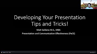 TTU URC 2021 | Tips for Virtual Presentations