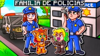 ¡JUGAMOS MINECRAFT PERO NOS ADOPTAN POLICIAS! 👮‍♀️👮 | SOMOS HIJOS DE POLICIAS EN MINECRAFT