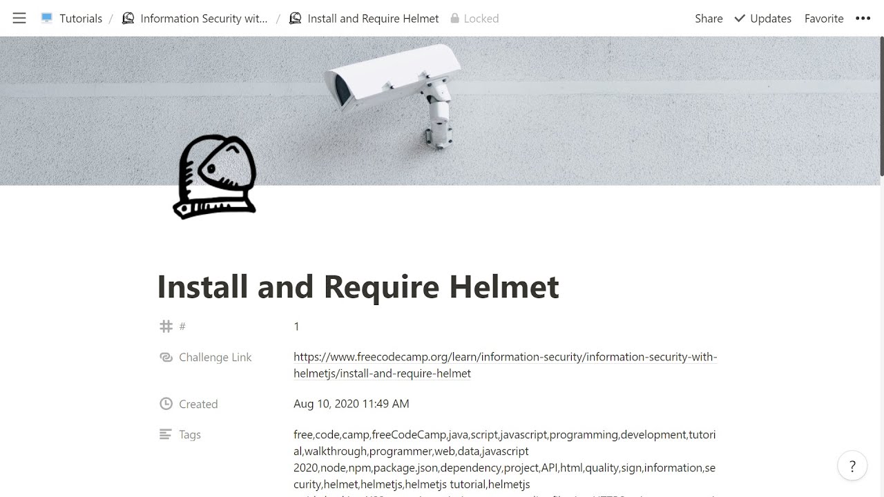 01 - Install and Require Helmet - Information Security with HelmetJS - freeCodeCamp