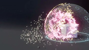 Shielding VFX for Default Cube - Blender Geometry Nodes 4.1