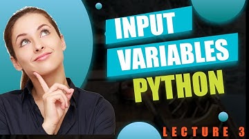 Lecture 3: Input, variables and creating a band name generator using Python.