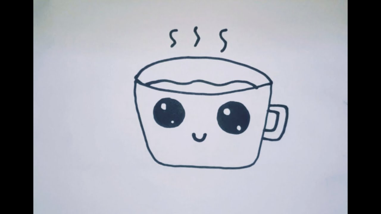 How to draw coffee - YouTube