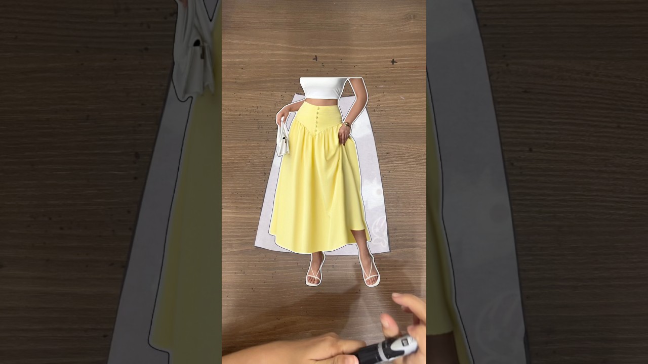 Pattern Making Secret: Creating a Full Volume Gathered Circle Skirt