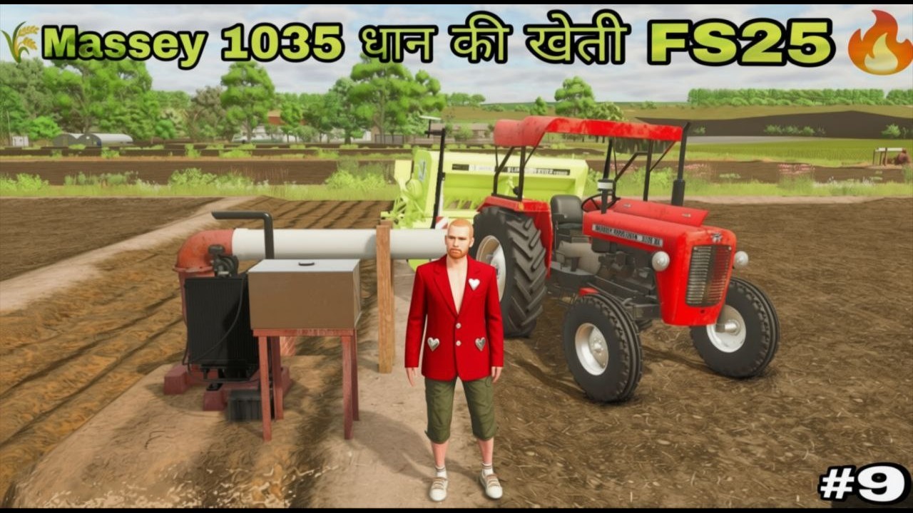 🚜Farming Simulator 25: Indian Farming with Super Seeder!🥸 बोन वाली धान Challenge 🤑 #9