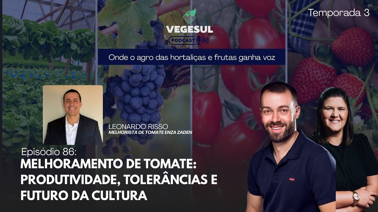 MELHORAMENTO DE TOMATE: PRODUTIVIDADE, TOLERÂNCIAS E FUTURO DA CULTURA [ep86]